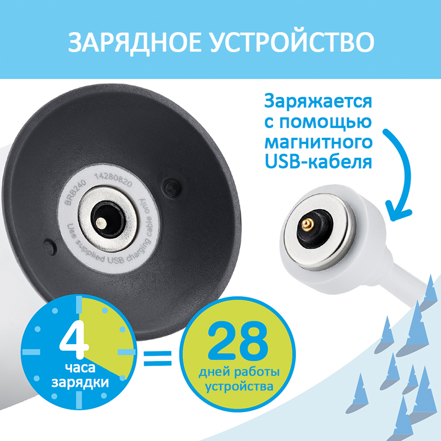 Brush-baby Детская электрическая зубная щетка Sonic WildOne, пингвин, от 0- 10 лет.