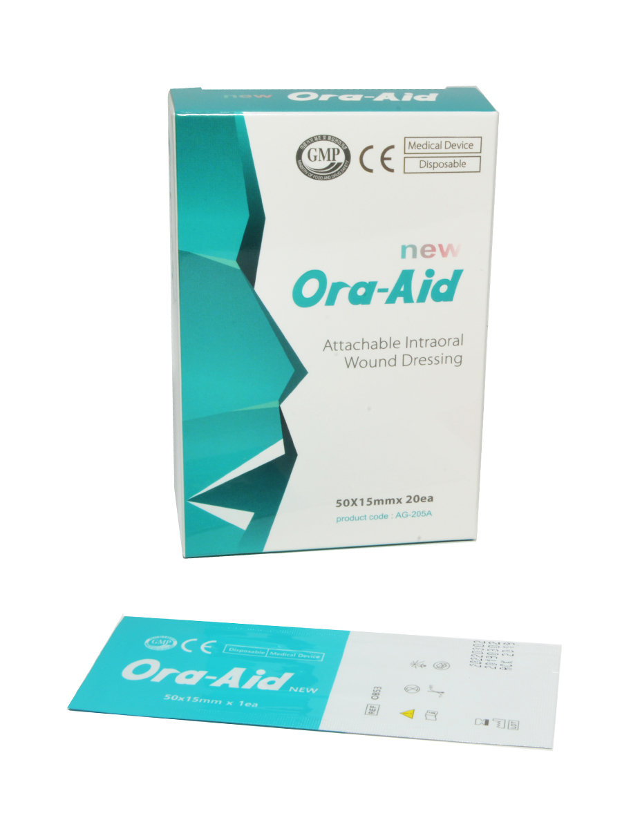 Заживляющий пластырь для слизистой рта ORA-AID (50*15 мм), 20 шт/ упак.