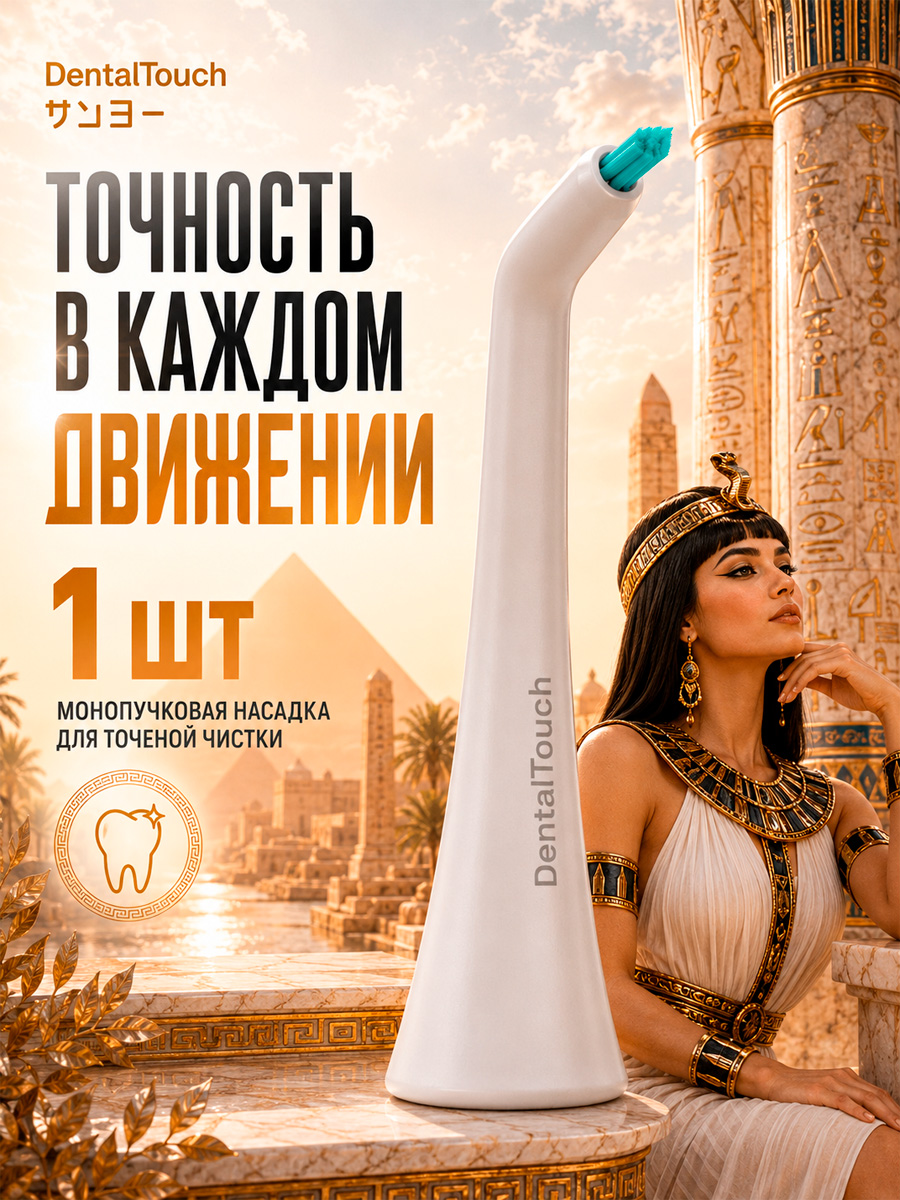 Электрическая зубная щетка ТМ “DentalTouch”, белая