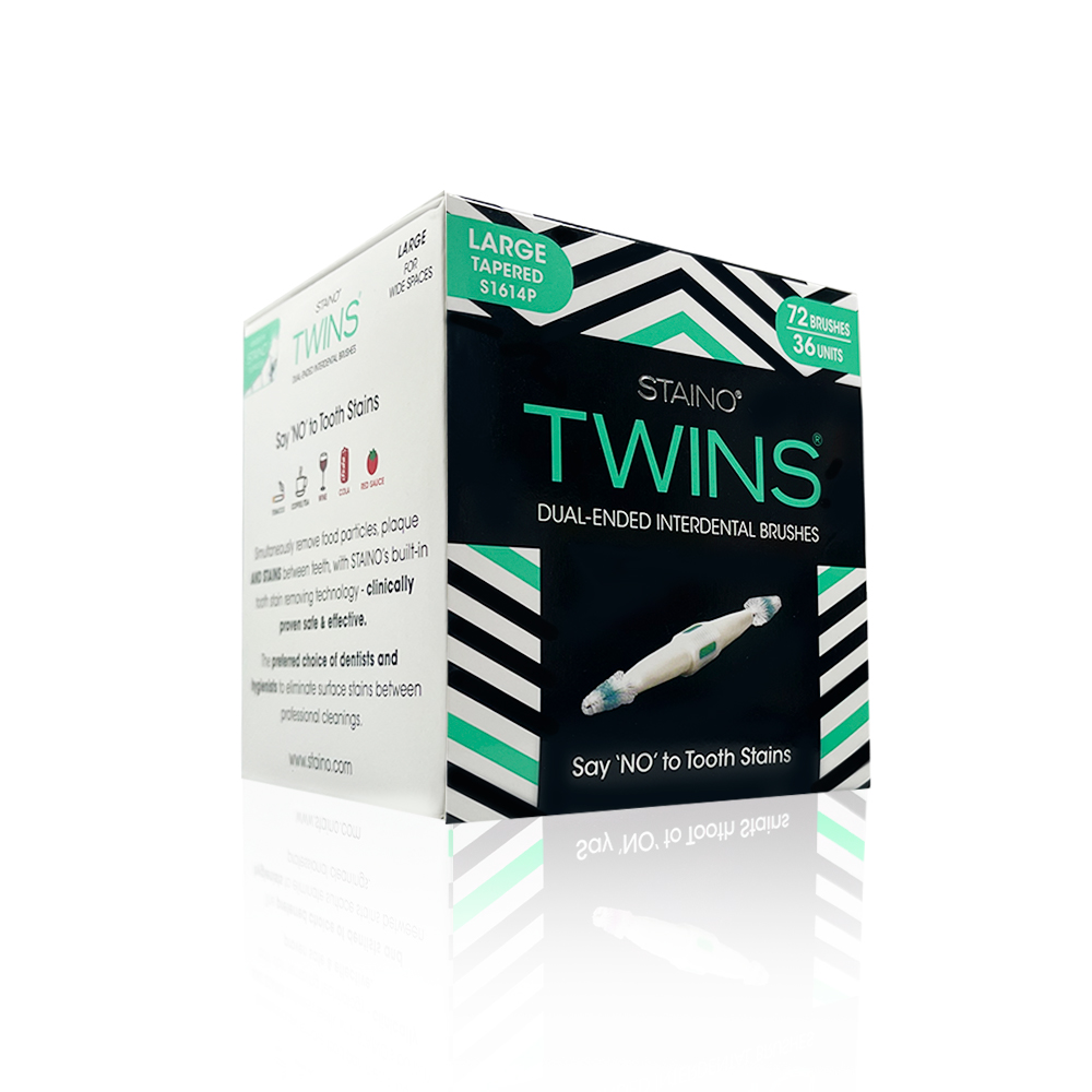 Ершики межзубные двусторонние TWINS размер LARGE TAPERED ТМ Staino конические , 0,6 мм,  36шт. в упак.