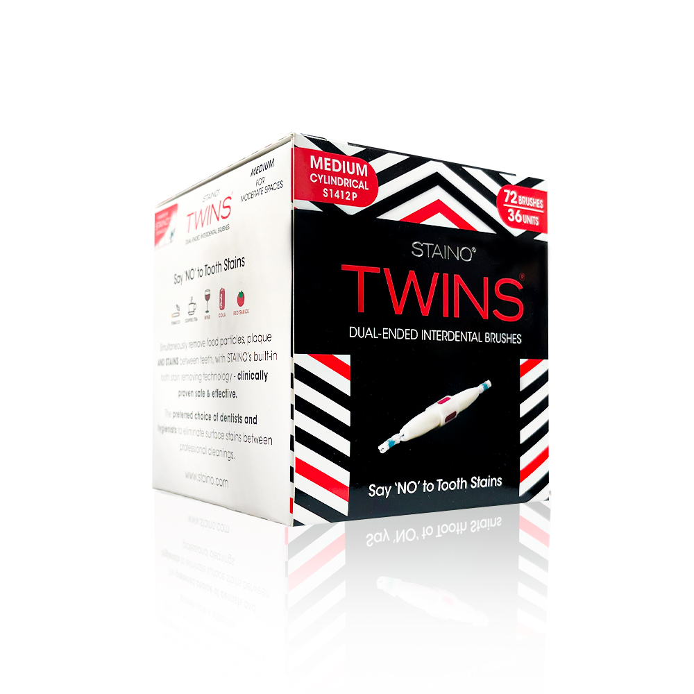 Ершики межзубные двусторонние TWINS  размер MEDIUM CYLINDRICAL ТМ Staino цилиндрические, 0,5 мм, 36 шт. в упак.