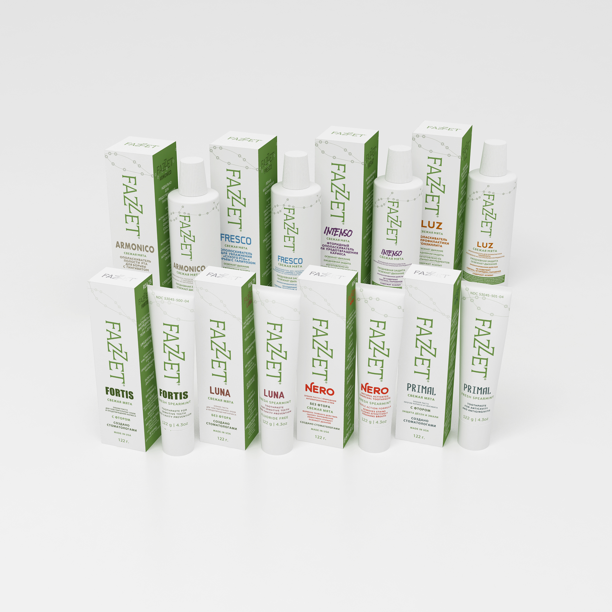 Ополаскиватель для полости рта «FRESCO» торговой марки «FAZZET», 500 мл