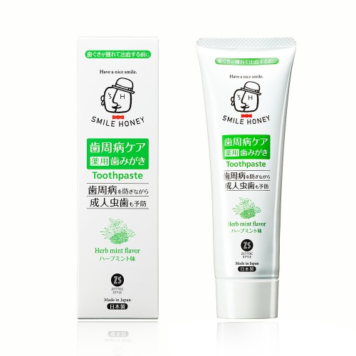 Средства гигиены полости рта для взрослых: зубная паста со фтором т.м. SMILE HONEY, вкус луговая мята, 120 гр.