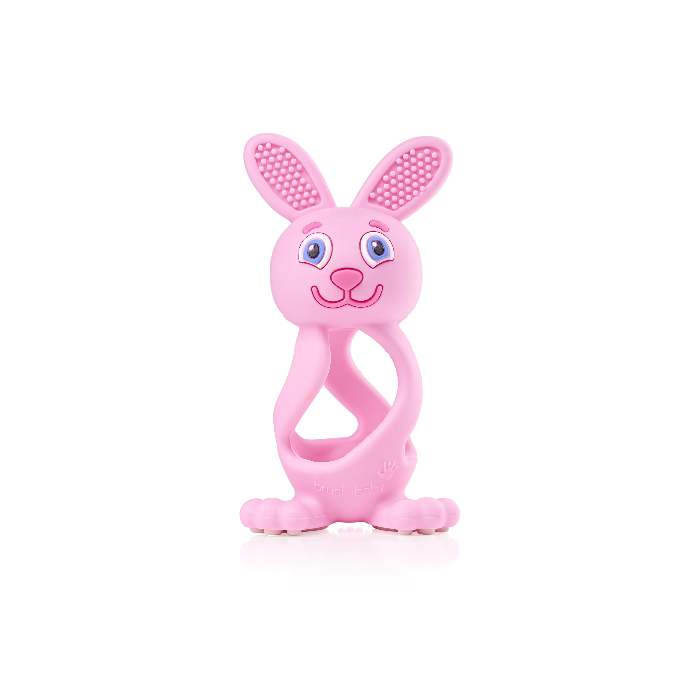 Brush Baby- Прорезыватели для ухода за полостью рта для детей до 3-х лет ( цвет Роза)