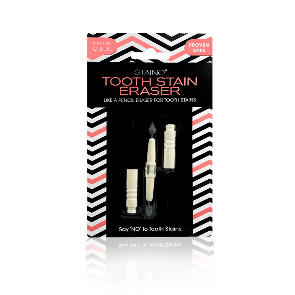 Карандаш для удаления окрашиваний с поверхности зубов ТМ Staino 6 шт в упаковке, двусторонние