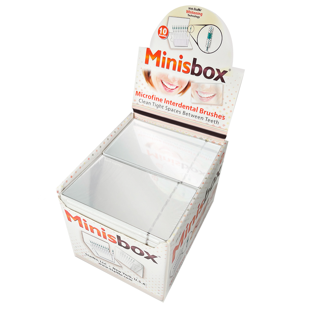 Набор ершиков 10 шт. с зеркалом MINISBOX ТМ Staino цилиндрические, 0,4 мм, 24*10 шт. в упак