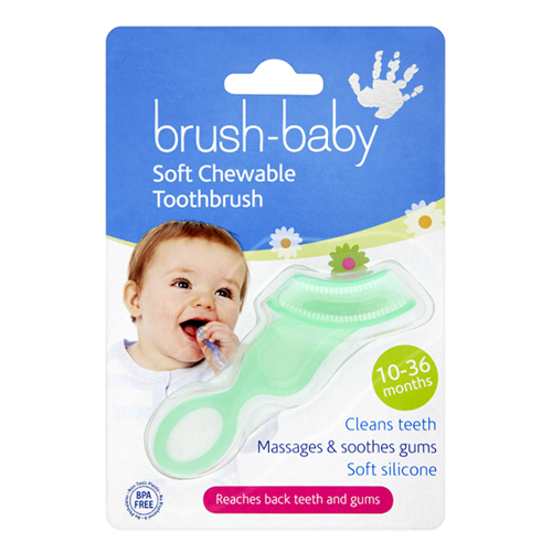 Brush-Baby Жевательная (силиконовая) зубная щетка Chewable Toothbrush
