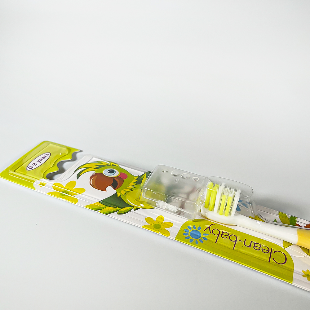Clean- baby - Щетка зубная детская (0-3 лет), попугай (желтая)
