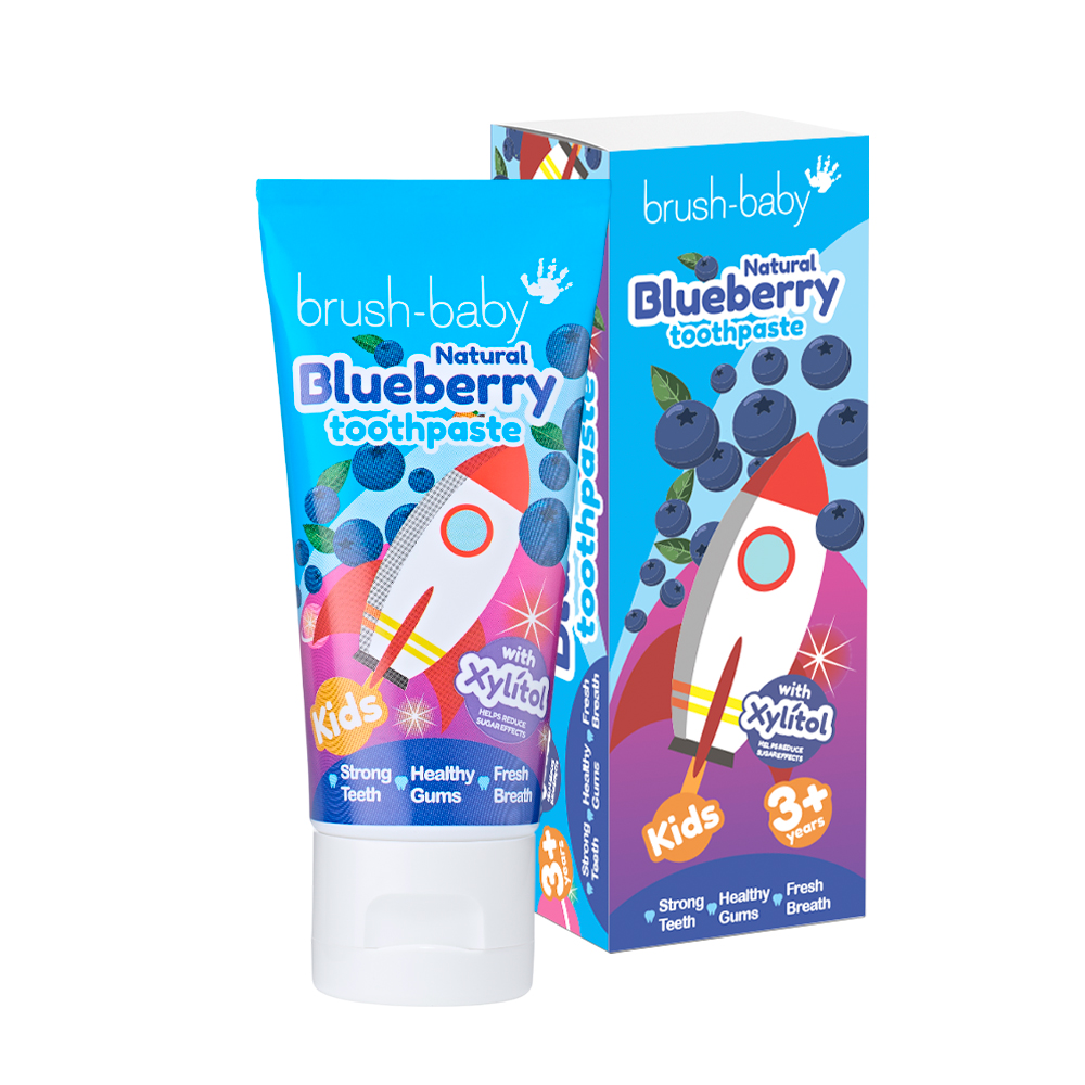 Brush Baby - Паста зубная детская (от 3х лет) 50 мл (черника) Blueberries Toothpaste