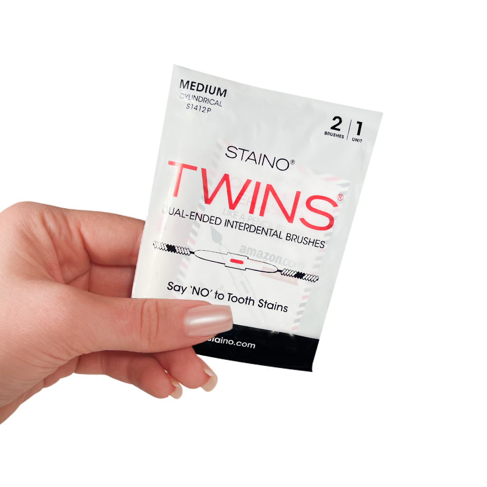 Ершики межзубные двусторонние TWINS  размер MEDIUM CYLINDRICAL ТМ Staino цилиндрические, 0,5 мм, 36 шт. в упак.