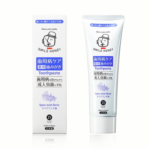 Средства гигиены полости рта для взрослых: зубная паста со фтором т.м. SMILE HONEY, вкус мята, 120 гр.