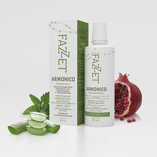 Ополаскиватель для полости рта «ARMONICO» торговой марки «FAZZET», 500 мл