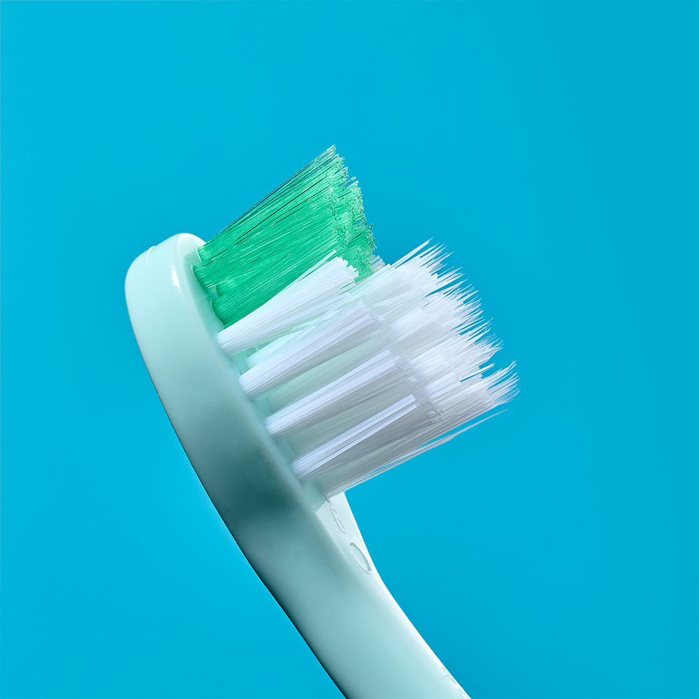 Brush Baby - Щетка зубная детская (0 - 3 лет) FlossBrush (бирюзовая+ голубая), 2 шт/упак