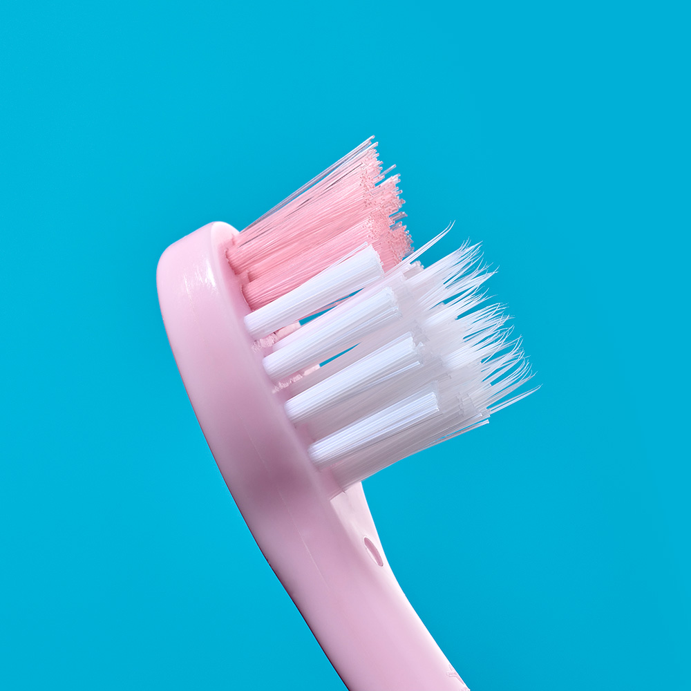 Brush Baby - Щетка зубная детская (0 - 3 лет) FlossBrush (бирюзовая+ розовая), 2 шт/упак