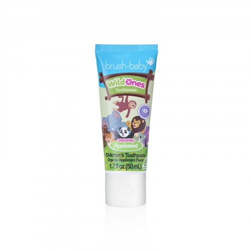 Brush Baby - Паста зубная детская (от 3х лет) 50 мл (яблоко/мята) Organic Toothpaste Applemint WildOnes