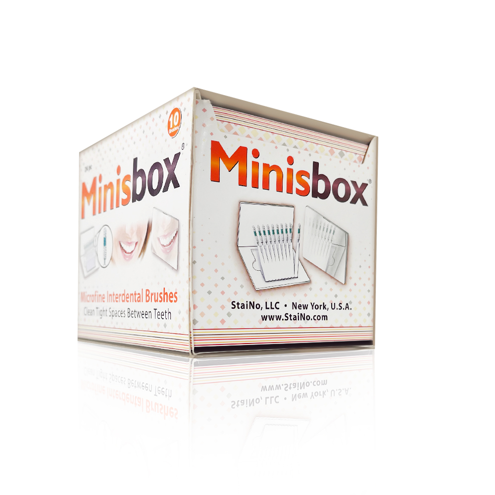 Набор ершиков 10 шт. с зеркалом MINISBOX ТМ Staino цилиндрические, 0,4 мм, 24*10 шт. в упак